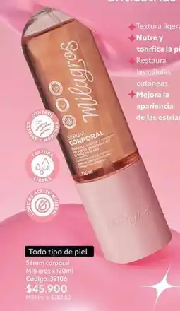 Nova Venta Control - serum corporal milagros x 120ml oferta