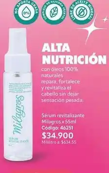 Nova Venta Sérum revitalizante oferta