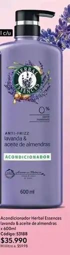 Nova Venta Herbal essences - acondicionador lavanda & aceite de almendras oferta
