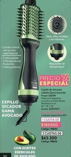 Nova Venta Alisa - cepillo secador gama avocado oferta