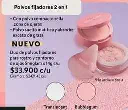 Nova Venta Compacto - duo de polvos fijadores para rostro y contorno de ojos oferta