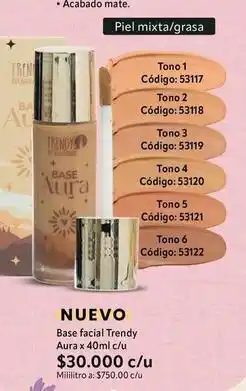 Nova Venta Piel - base aura oferta