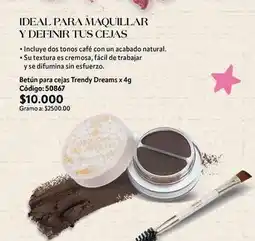 Nova Venta Textura - betún para cejas trendy dreams x 4g oferta