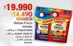 Metro Fruco - salsas tomate + mayonesa oferta