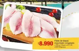 Metro Filete de tilapia importado congelado oferta