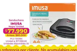 Belalcazar Imusa sanduchera basic oferta