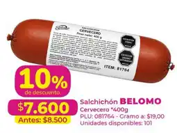 Belalcazar Salchichón Belomo Cervecer oferta