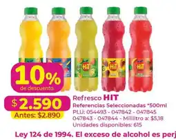 Belalcazar Refresco hit oferta