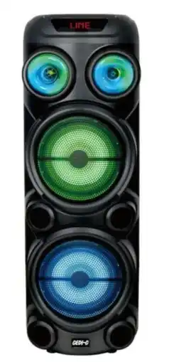 Falabella Parlante Portatil GD-2880 8 Pulgadas Pantalla Led RGB Microfono oferta