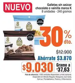 Alkosto Nacional - galletas sin azúcar oferta