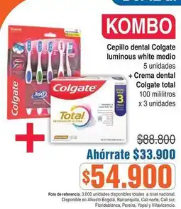 Alkosto Colgate - cepillo dental y crema dental oferta