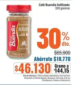 Alkosto Nacional - café liofilizado oferta