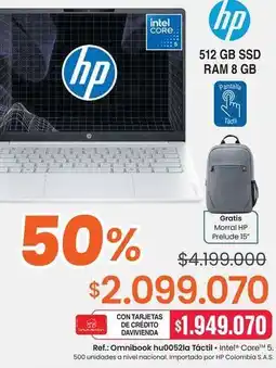 Alkosto Hp - omnibook hu0052a táctil oferta