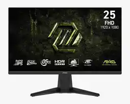 Falabella MONITOR MAG X24| 25 FULL HD RAPID IPS| 240HZ 0.5MS| HDR - ADAPTIVE SYNC- AI VISION - sRGB 117% oferta