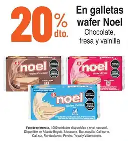 Alkosto noel wafers chocolate fresa y vainilla oferta