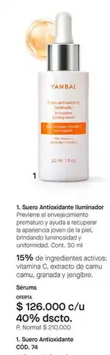 Yanbal Yanbal - suero antioxidante iluminador oferta