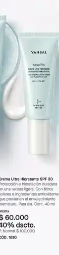 Yanbal Yanbal - crema ultra hidratante spf 30 oferta