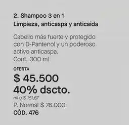 Yanbal 2. shampoo 3 en 1 cód. 476 oferta