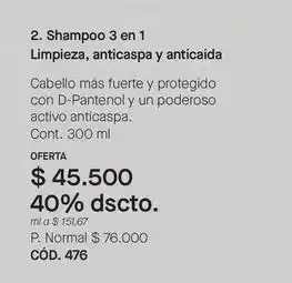 2. shampoo 3 en 1 cód. 476