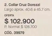 Yanbal Cruz - collar dorezzi cód. 39979 oferta