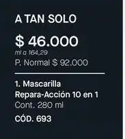 Yanbal Mascarilla repara-acción 10 en 1 cód. 693 oferta