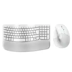 Falabella Combo Ergonómico Inalámbrico Teclado Wave Keys + Mouse Lift - Blanco oferta