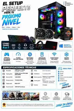 Falabella PC Gamer Ryzen 5 5600G / RTX 5060 8GB / 16GB RAM / 1TB / 700W 80 PLUS BRONCE oferta