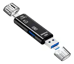 Falabella Lector Adaptador De Memoria Usb Tipo C V8 3 En 1 A Sd Usb Negro oferta