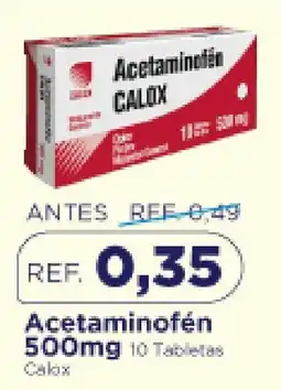 FarmaTodo Calox acetaminofén 500mg oferta