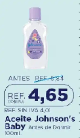 Johnson's Baby Aceite Antes de Dormir