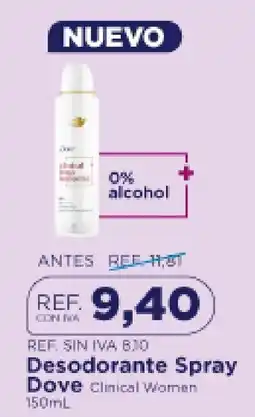 FarmaTodo Dove Desodorante Spray Clinical Women oferta