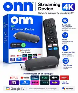 Falabella Onn 4K Streaming Device con TV y Gemini – Control por Voz e Inteligencia Artificial oferta