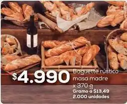 Jumbo Baguette rustico masa madre oferta