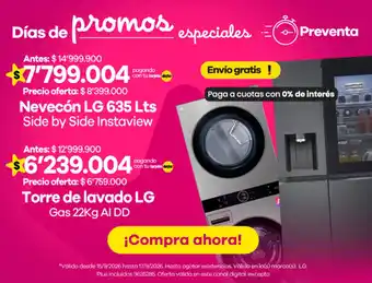 Nevecon lg 635 lts side by side instaview