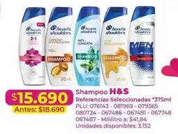 Belalcazar Shampoo H&S oferta