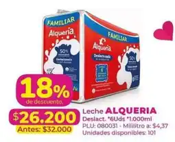 Belalcazar Alqueria Leche Deslactesada oferta