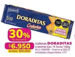 Belalcazar Colombina Doraditas Crakeñas oferta