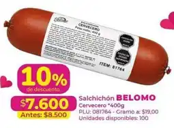Belalcazar Belomo salchichon cervecero oferta
