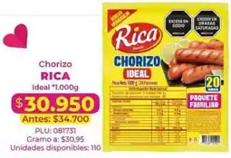 Belalcazar Rica chorizo ideal oferta