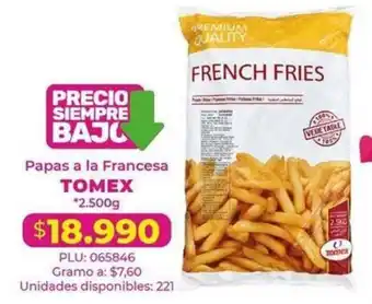 Tomex papas a la francesa