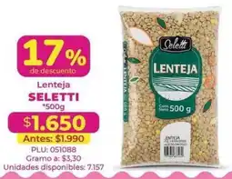 Belalcazar Lenteja Seletti oferta