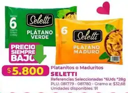 Belalcazar Seletti Platanitos o Maduritos oferta