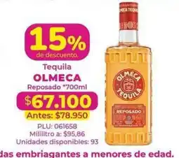 Belalcazar Tequila Olmeca Reposado oferta