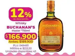 Belalcazar Whisky Buchanan's Master oferta