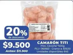 Belalcazar Camarón titi oferta