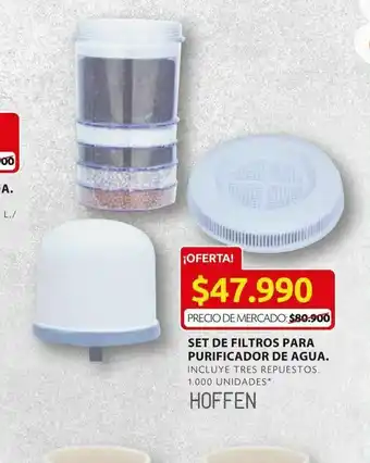 Ara Set de filtros para purificador de agua oferta