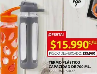 Ara Termo plástico capacidad de 700 ml oferta