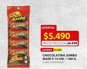 Ara Chocolatinas jumbo oferta