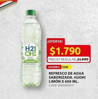 Ara Agua con sabor h2o oh! oferta