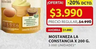 Ara Mostaneza la constancia oferta